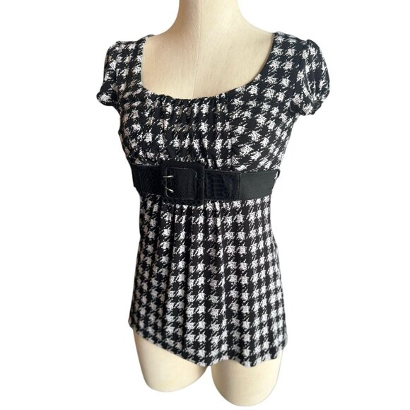 Y2K Belted Speechless Babydoll Blouse size Small - Picture 1 of 7